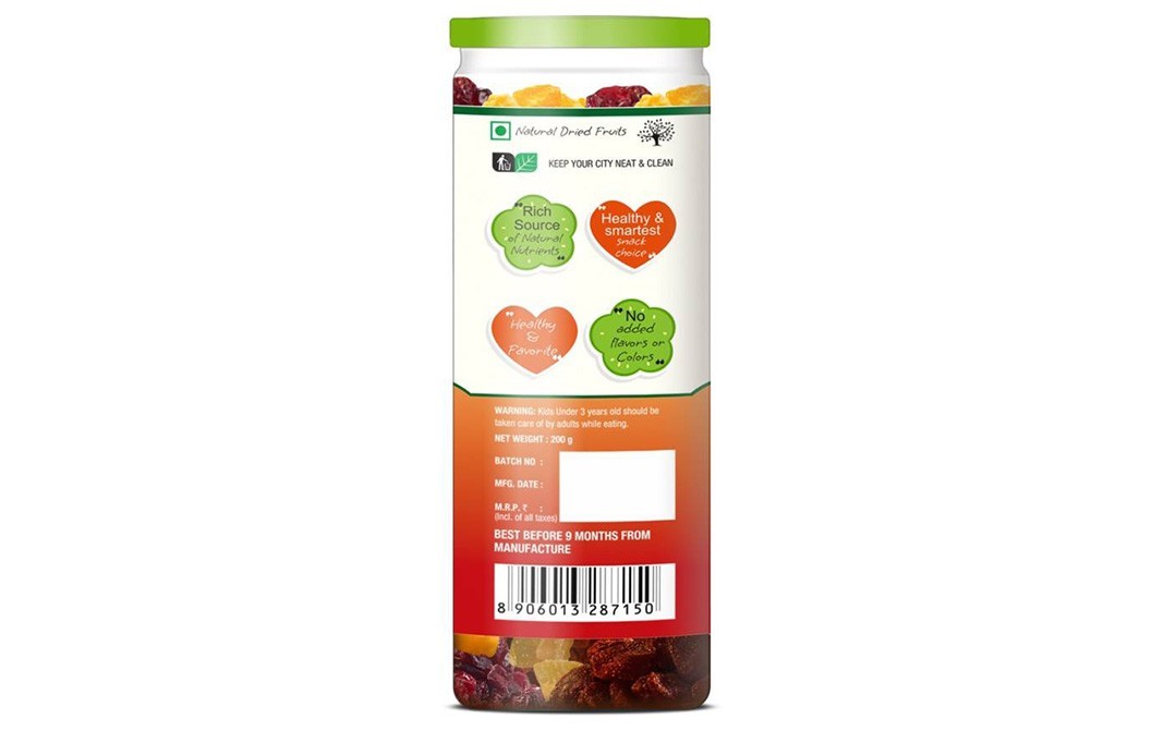 NourishVitals Mixed Fruits    Glass Jar  200 grams